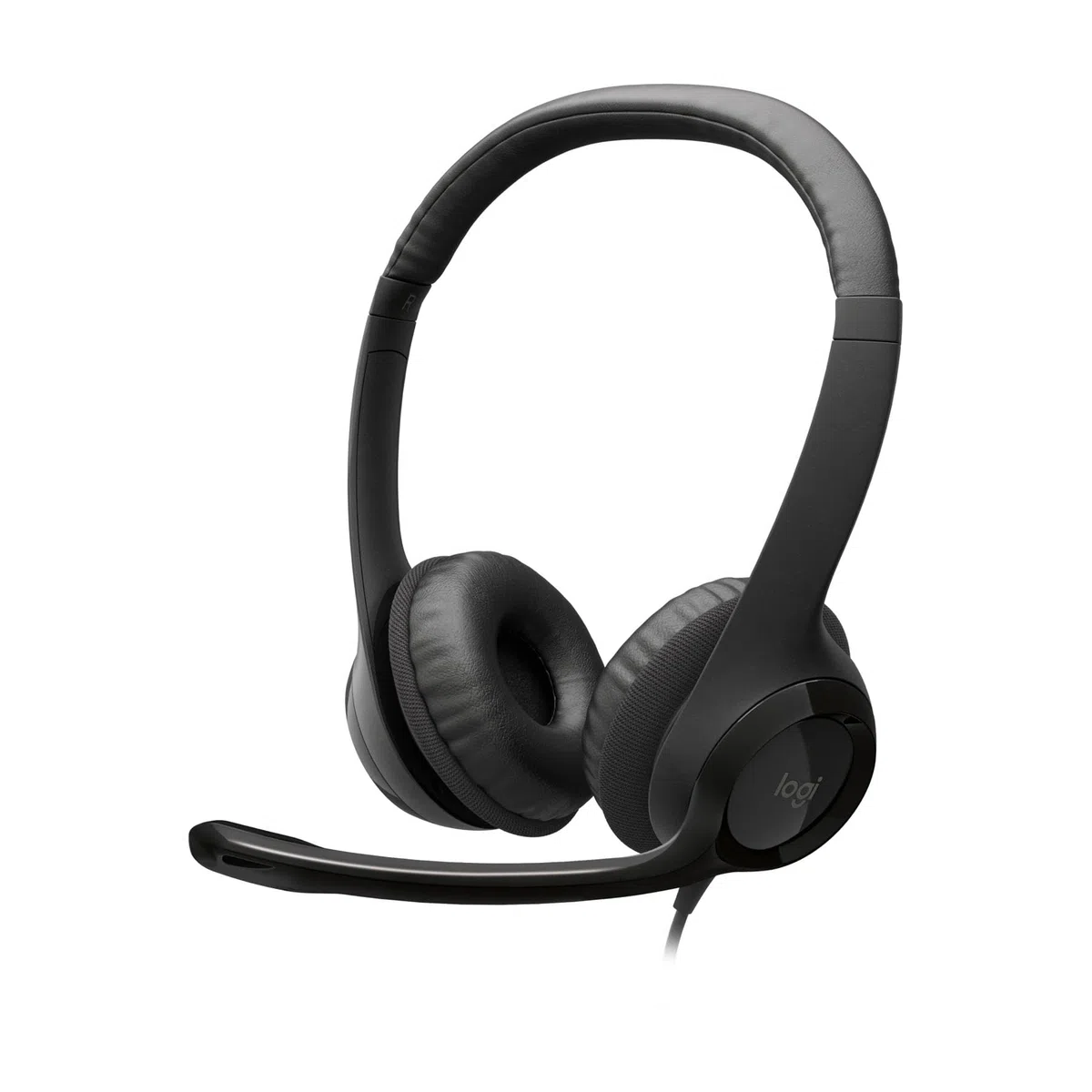 Logitech H390 verkabelter Kopfhörer für PC/Laptop, Stereokopfhörer mit rauschunterdrückendem Mikrofon USB-A, Inline-Steuerungen, für Chromebook geeignet - Schwarz
